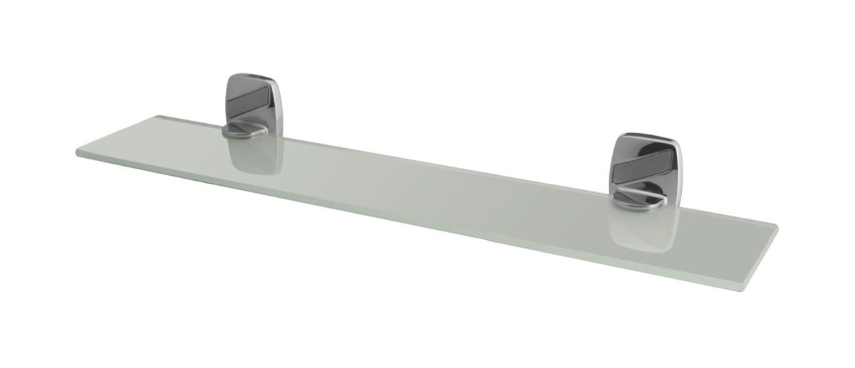 BISK Oregon étagère 50 cm blanc-chrome 79701