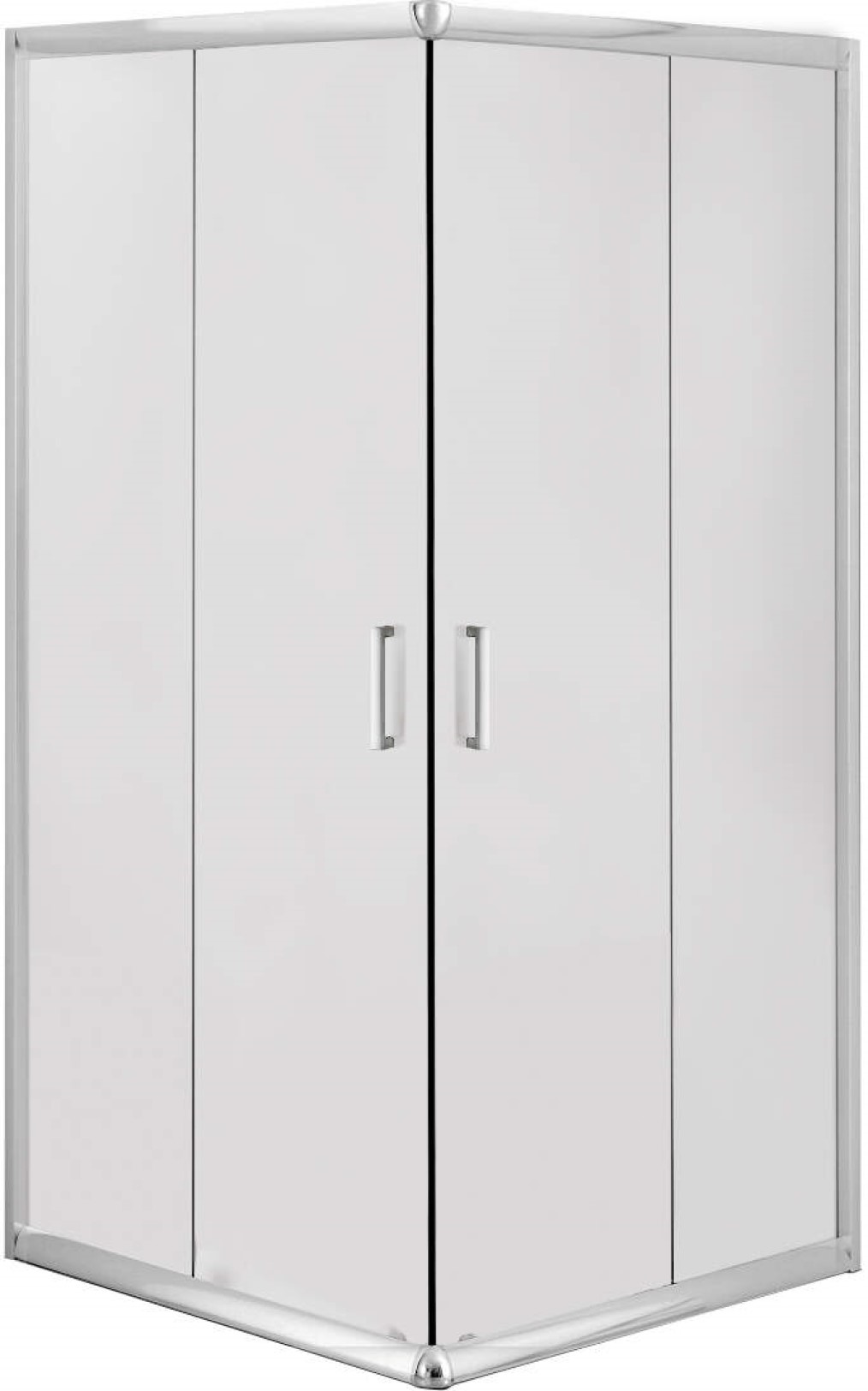 Deante Funkia cabine de douche 90x90 cm carrée chrome brillant/verre mat KYC_641K