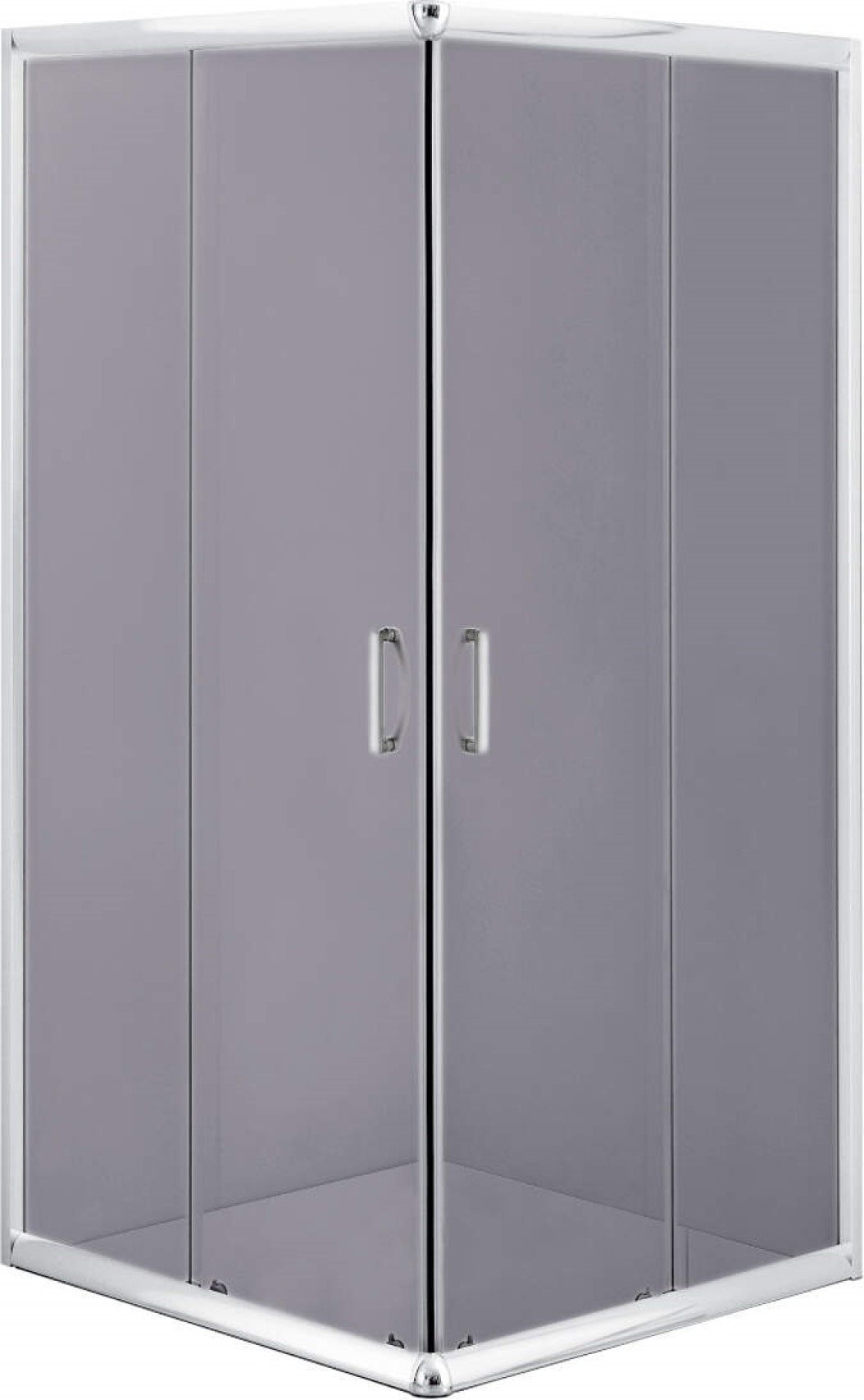 Deante Funkia cabine de douche 90x90 cm carrée chrome brillant/verre graphite KYC_441K