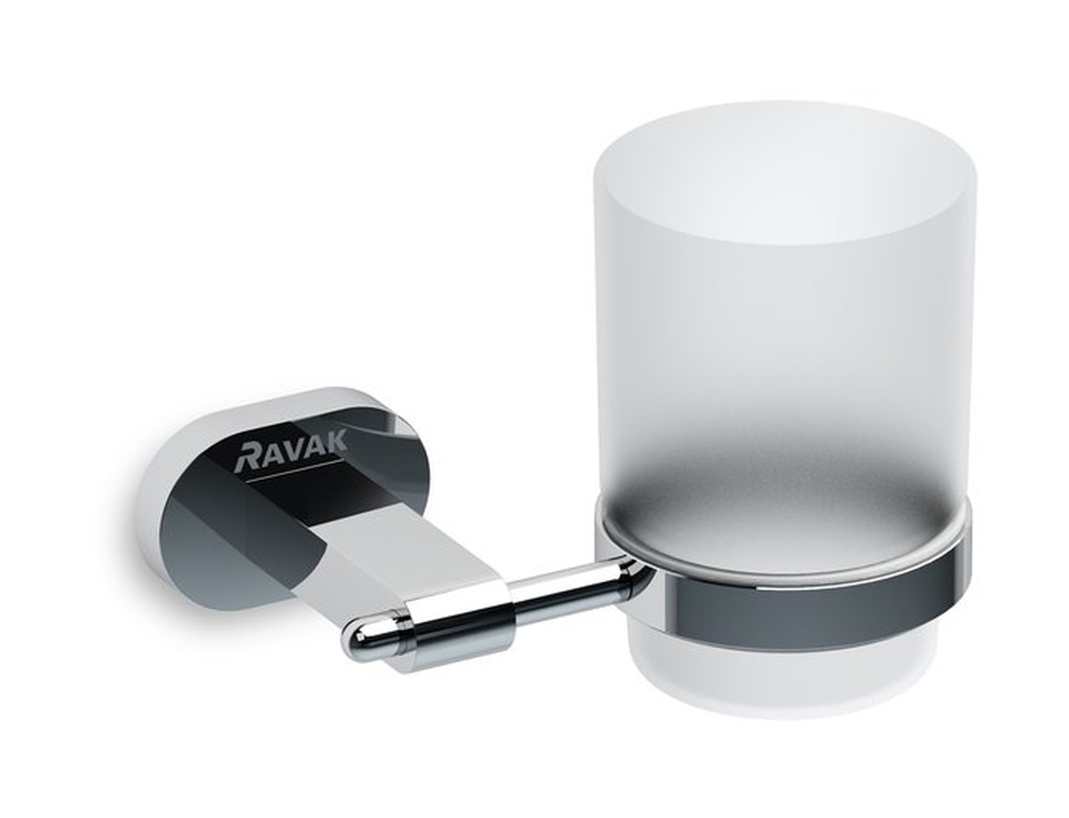 Ravak Chrome gobelet pour brosse à dents blanc-chrome X07P188