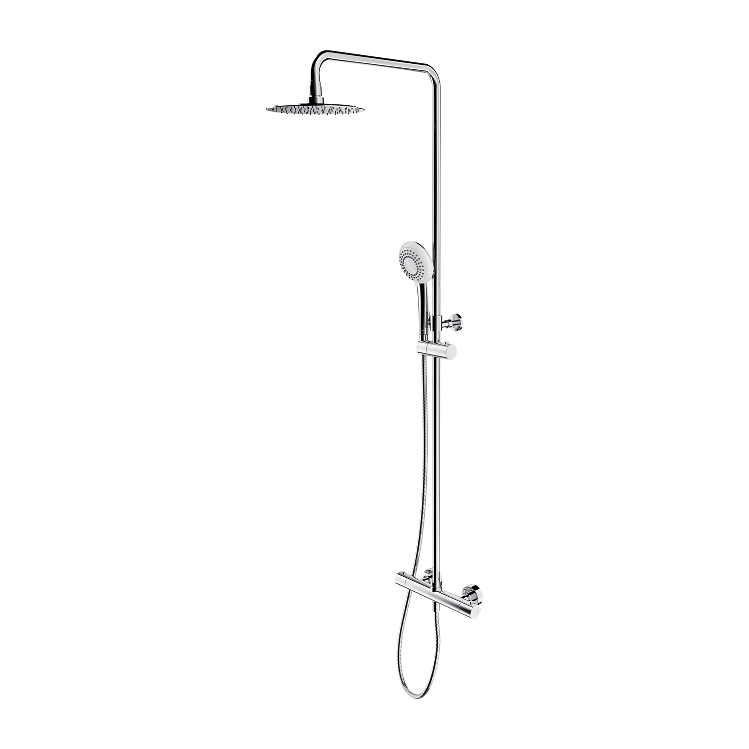 Omnires Y ensemble de douche mural avec thermostat oui chrome Y1244X/6CR