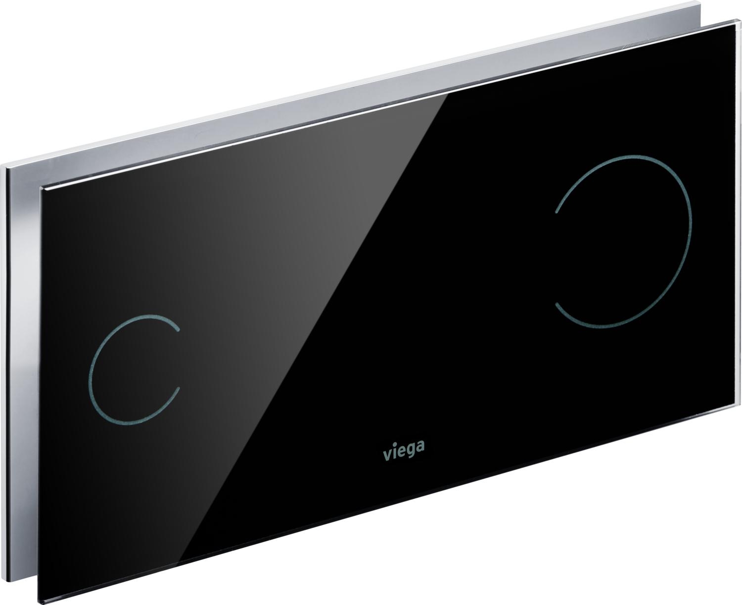 Viega Visign bouton de chasse d'eau pour WC noir 597498