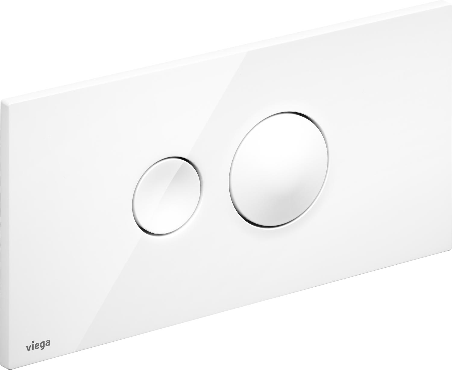 Viega Visign bouton de chasse d'eau pour WC blanc 597108