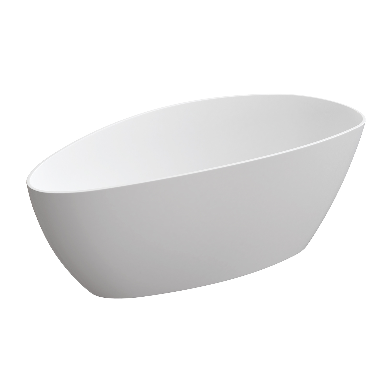 Omnires M+ baignoire autoportante 156x71 cm ovale blanc BARCELONA156BM