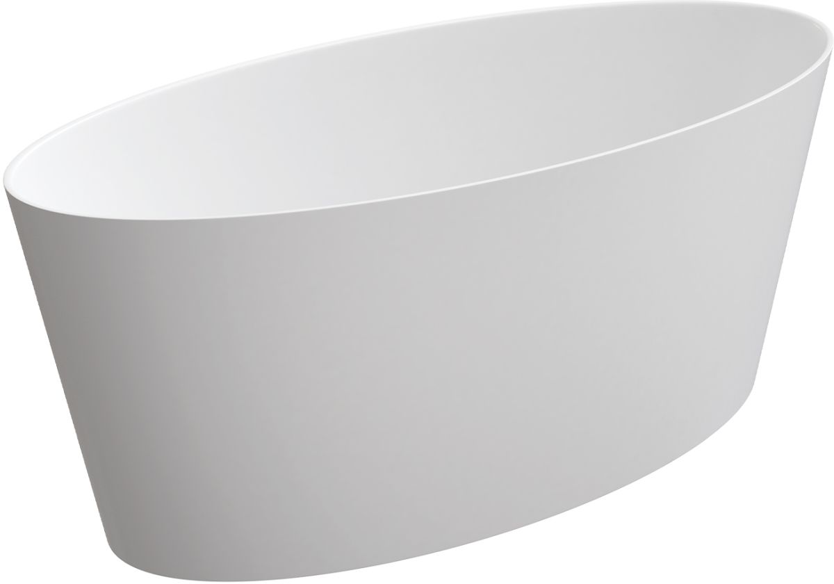 Omnires M+ baignoire autoportante 159.3x72 cm ovale blanc ROMA159BM