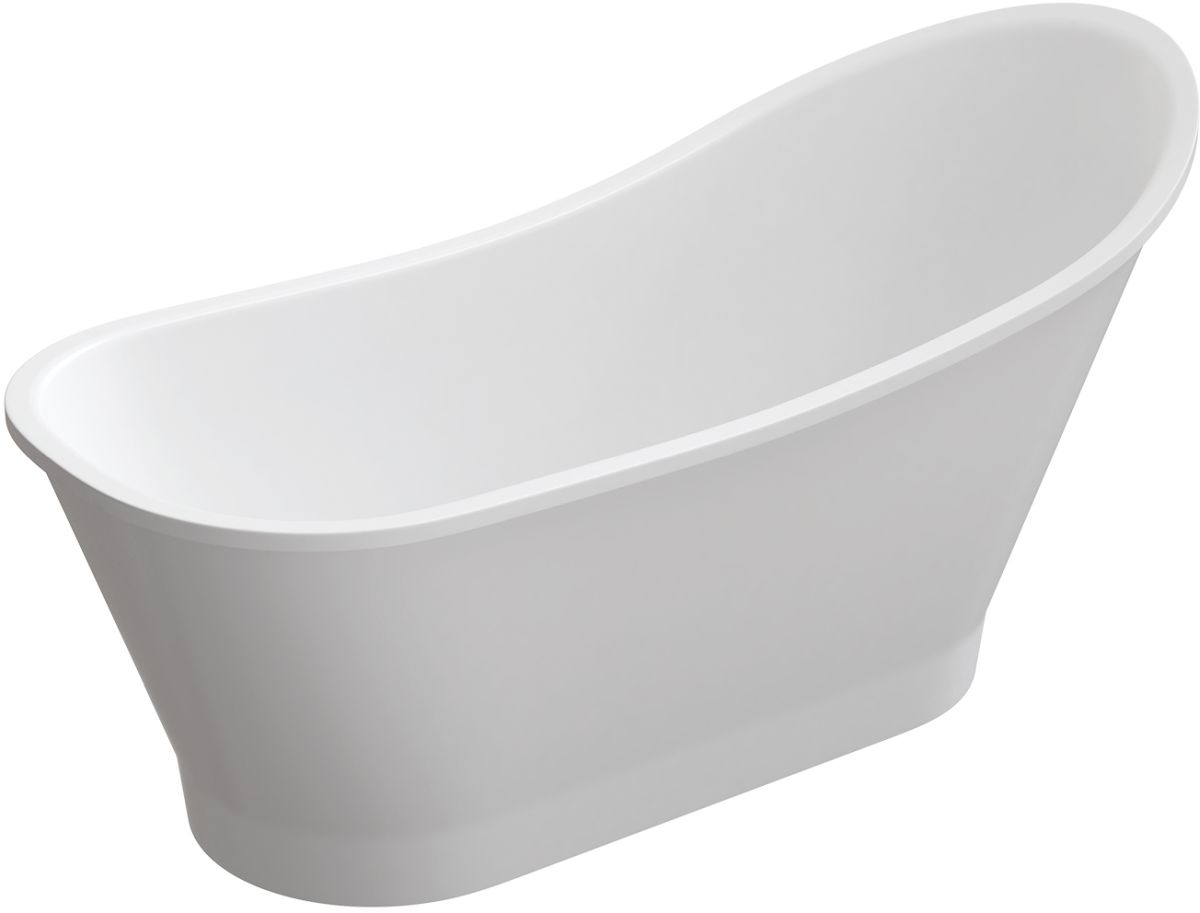 Omnires M+ baignoire autoportante 159.5x73.2 cm ovale blanc VENEZIA159BM