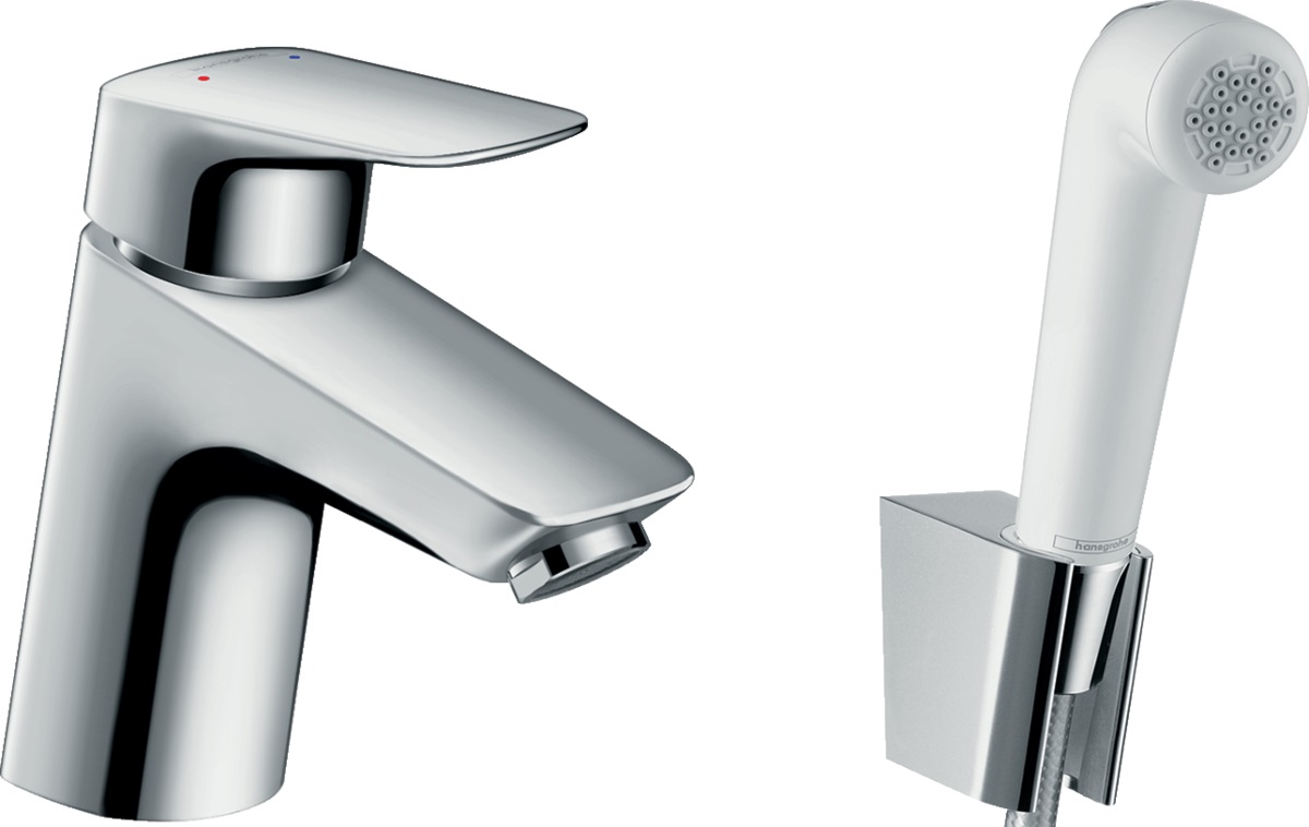 Hansgrohe Logis mitigeur de lavabo avec douchette bidet sur pied chrome 71290000