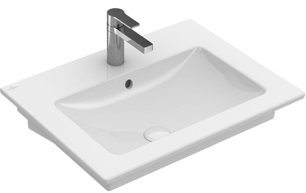 Villeroy & Boch Venticello lavabo 65x50 cm rectangulaire classique-de meuble blanc 412467R1