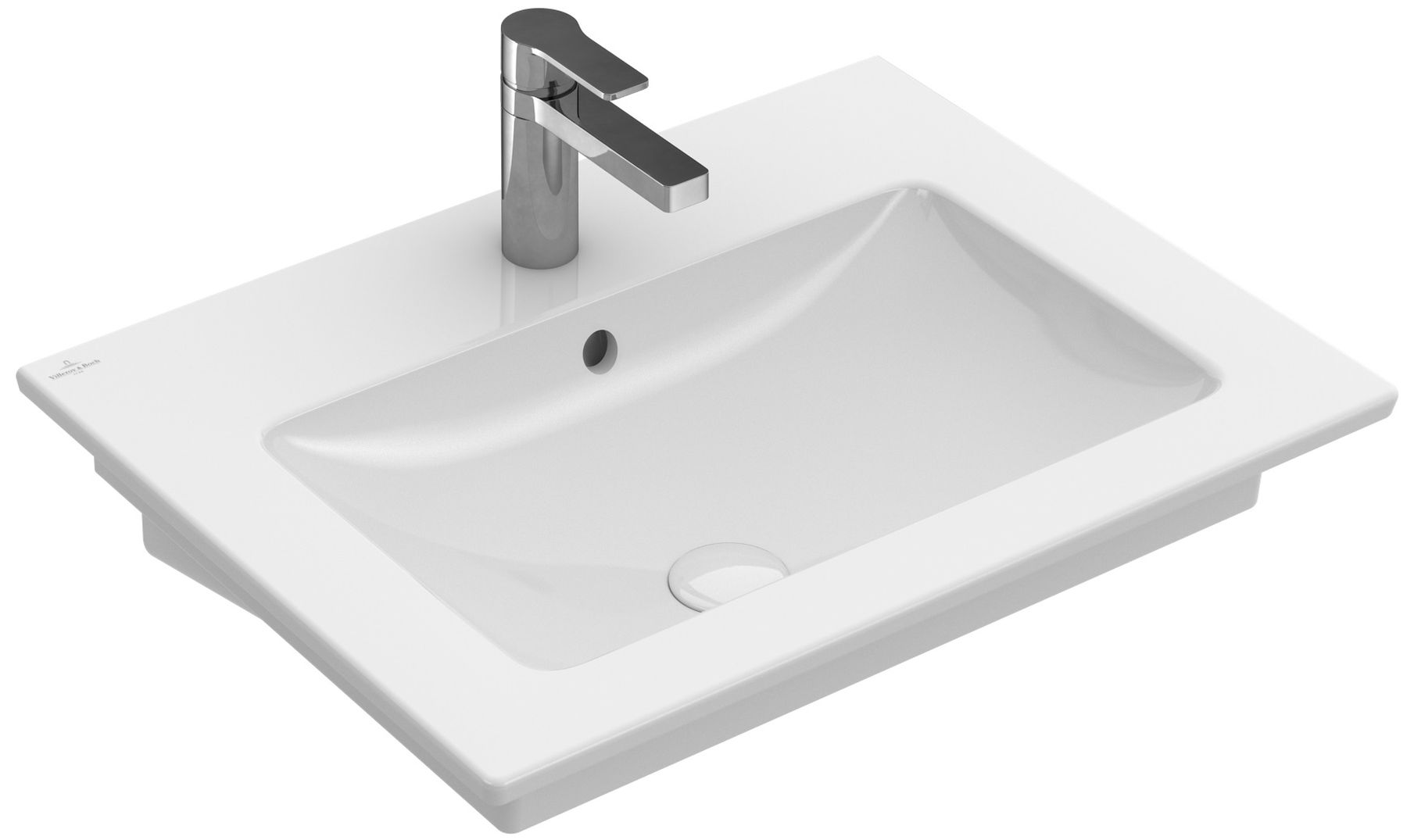 Villeroy & Boch Venticello lavabo 60x50 cm rectangulaire classique-de meuble blanc 412462R1