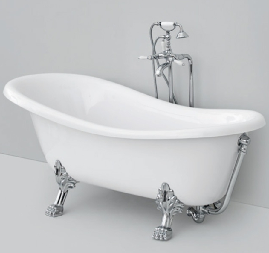 Art Ceram Hermitage baignoire autoportante 170x80 cm ovale blanc HEW00176