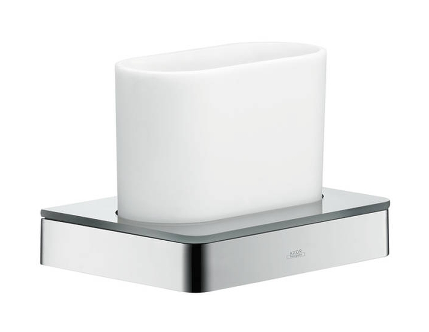 Axor Universal gobelet pour brosse à dents blanc-chrome 42834000