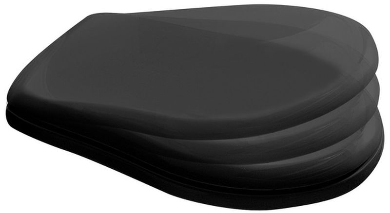 Kerasan Retro abattant de wc à descente amortie noir 108804