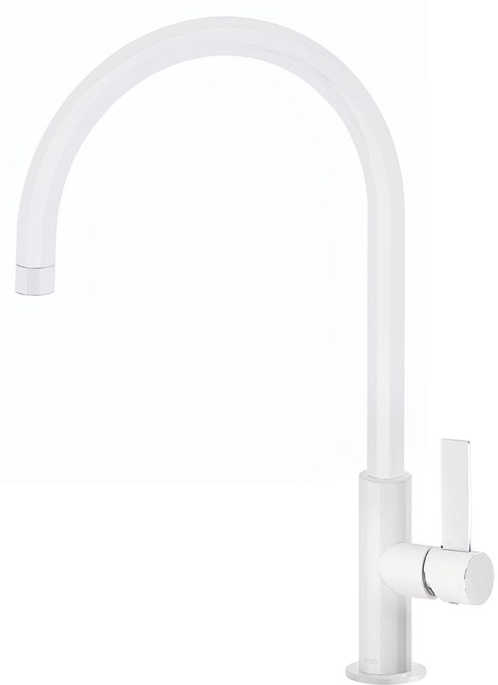 Tres Class-Tres mitigeur de cuisine sur pied blanc 205.440.01.BM