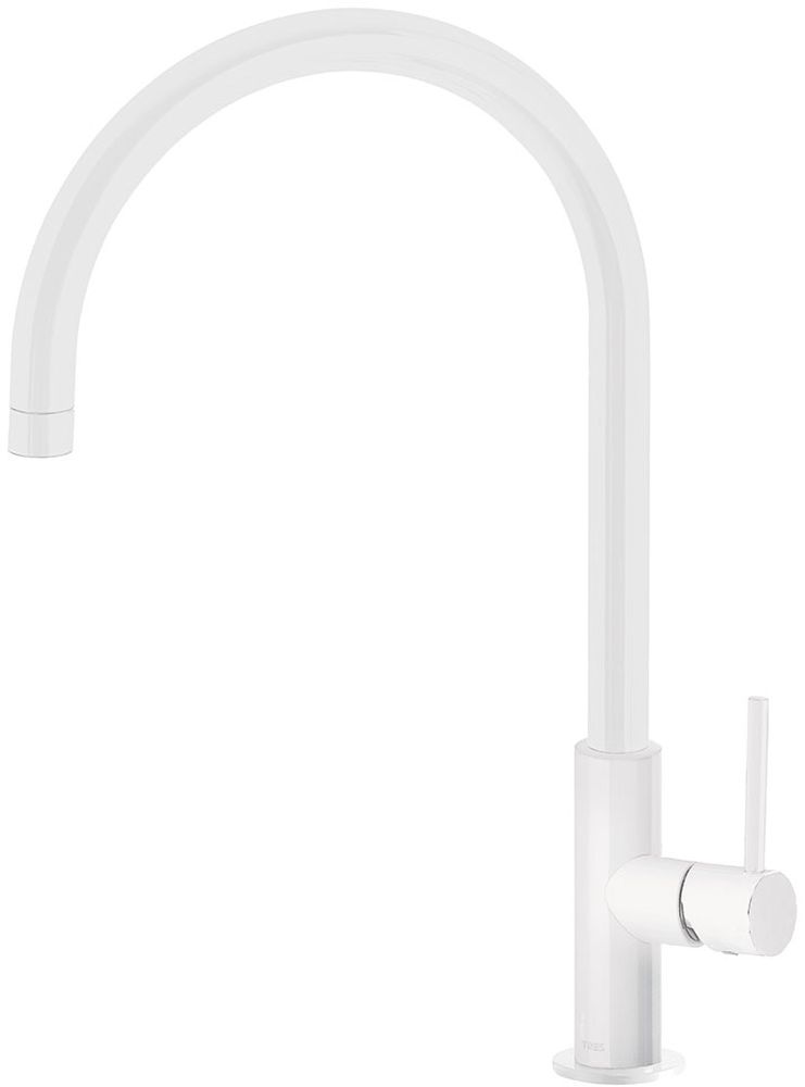 Tres Max-Tres mitigeur de cuisine sur pied blanc 062.542.01.BM