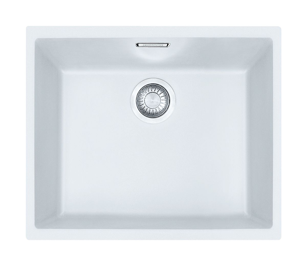Franke Sirius évier tectonite 52.5x44 cm blanc 125.0331.033