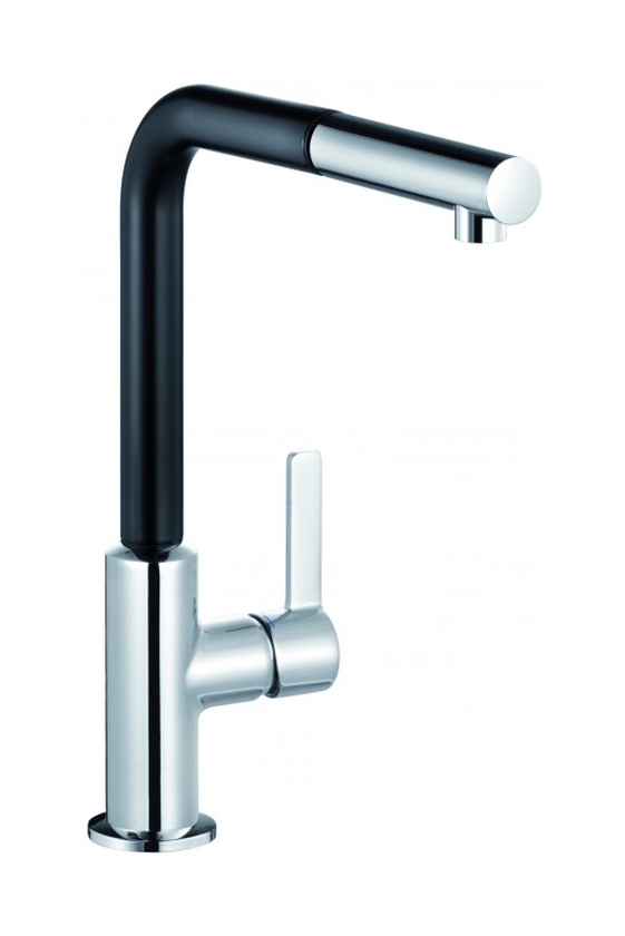 Kludi L-ine S mitigeur de cuisine sur pied chrome-noir 408518775