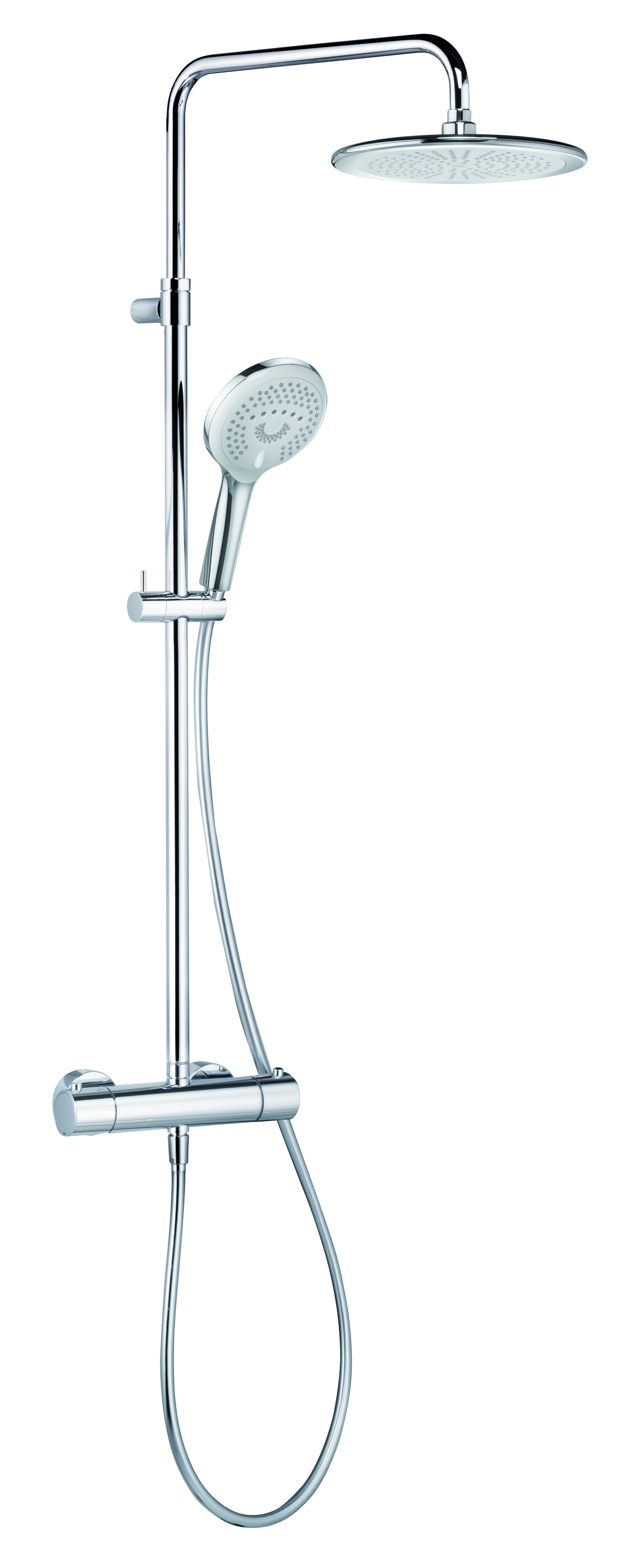 Kludi Dual Shower System ensemble de douche mural avec thermostat chrome 6709205-00