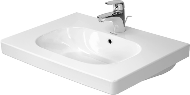 Duravit D-Code lavabo 65x48.5 cm rectangulaire classique-de meuble blanc 03426500002