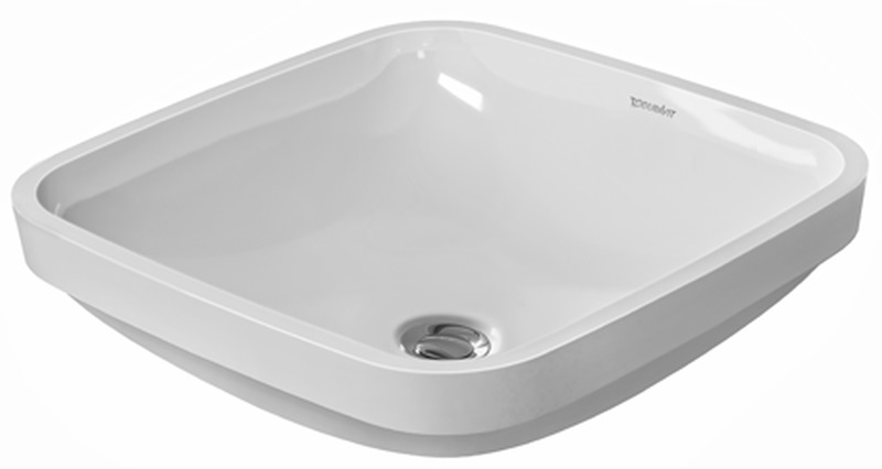 Duravit DuraStyle lavabo 37x37 cm carrée sous plan blanc 0373370000