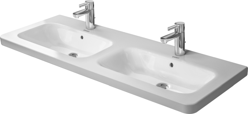 Duravit DuraStyle lavabo 130x48 cm rectangulaire de meuble-double blanc 2338130000