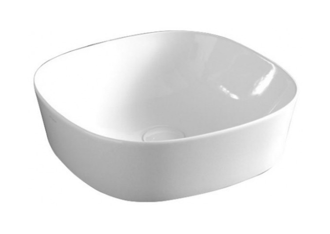 Art Ceram Ghost lavabo 42x42 cm ronde à poser blanc brillant GHL00101;00