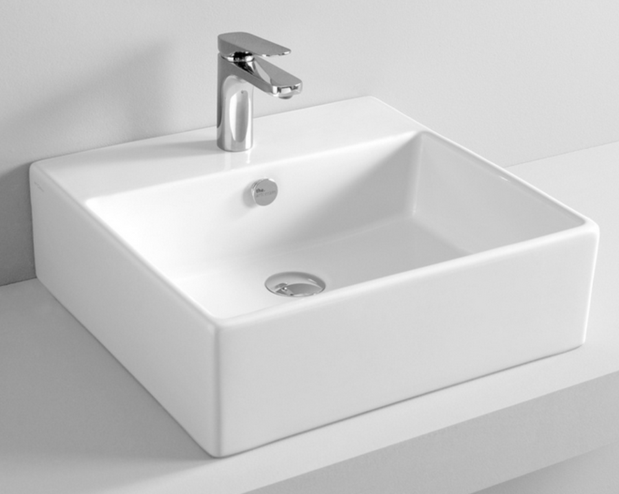Art Ceram Quadro lavabo 50x48 cm rectangulaire à poser blanc brillant QUL00201;00