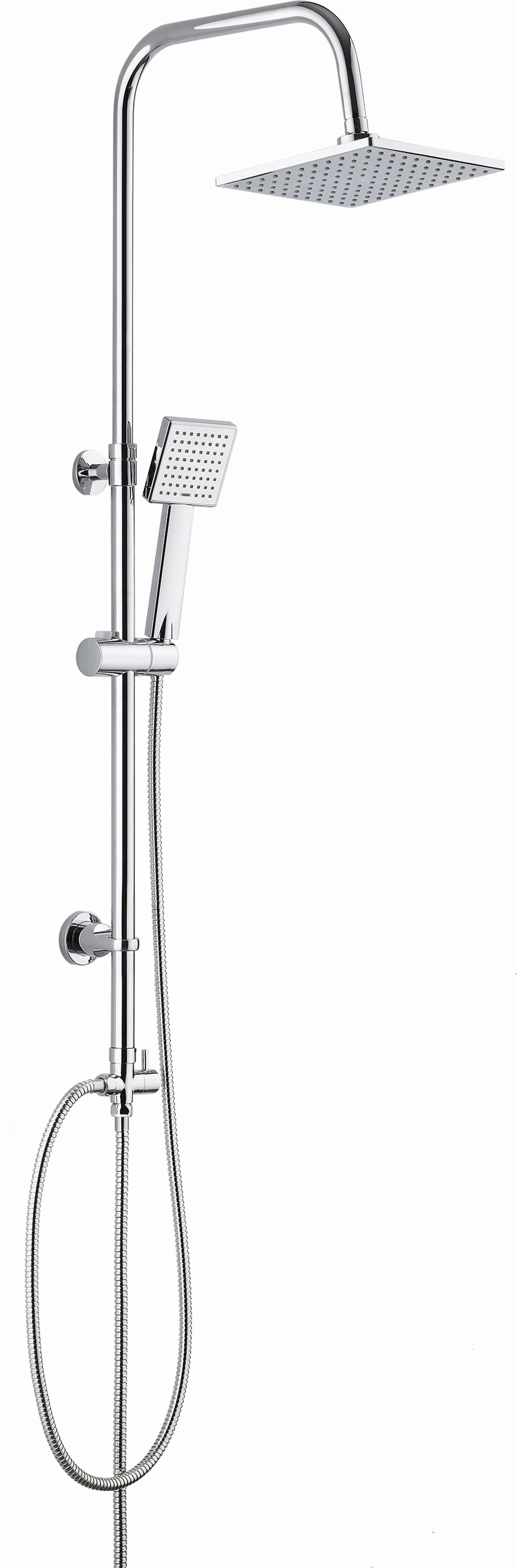 Deante Floks ensemble de douche mural chrome NAC_01FK