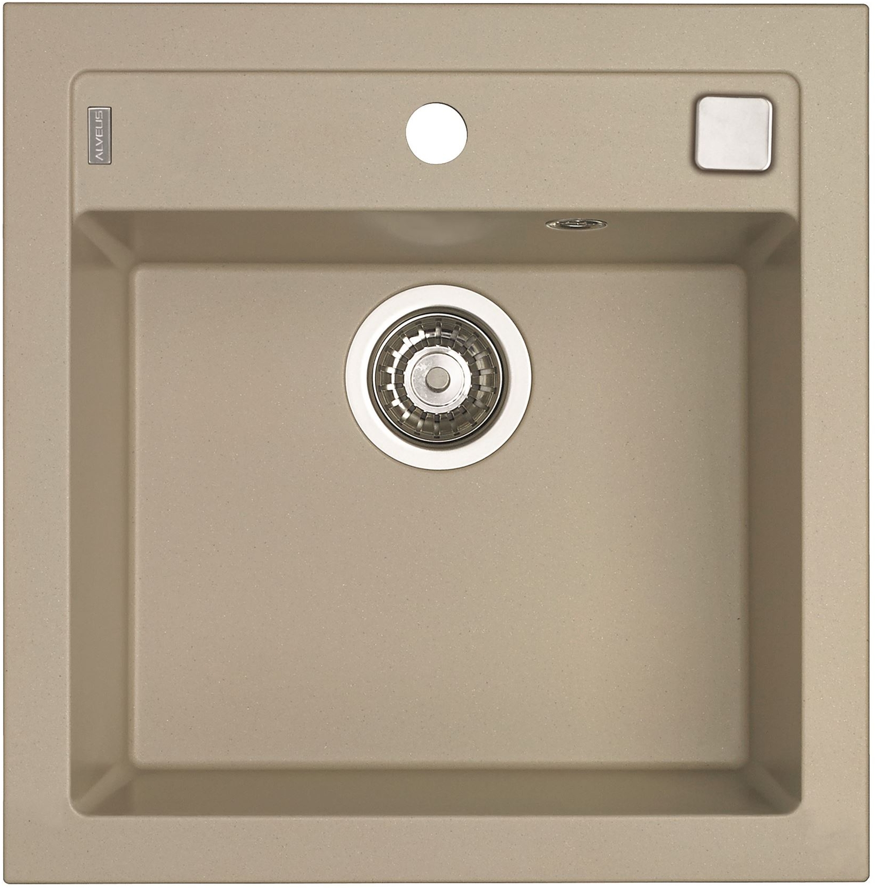 Alveus Formic évier en granit 52x51 cm beige 4402002