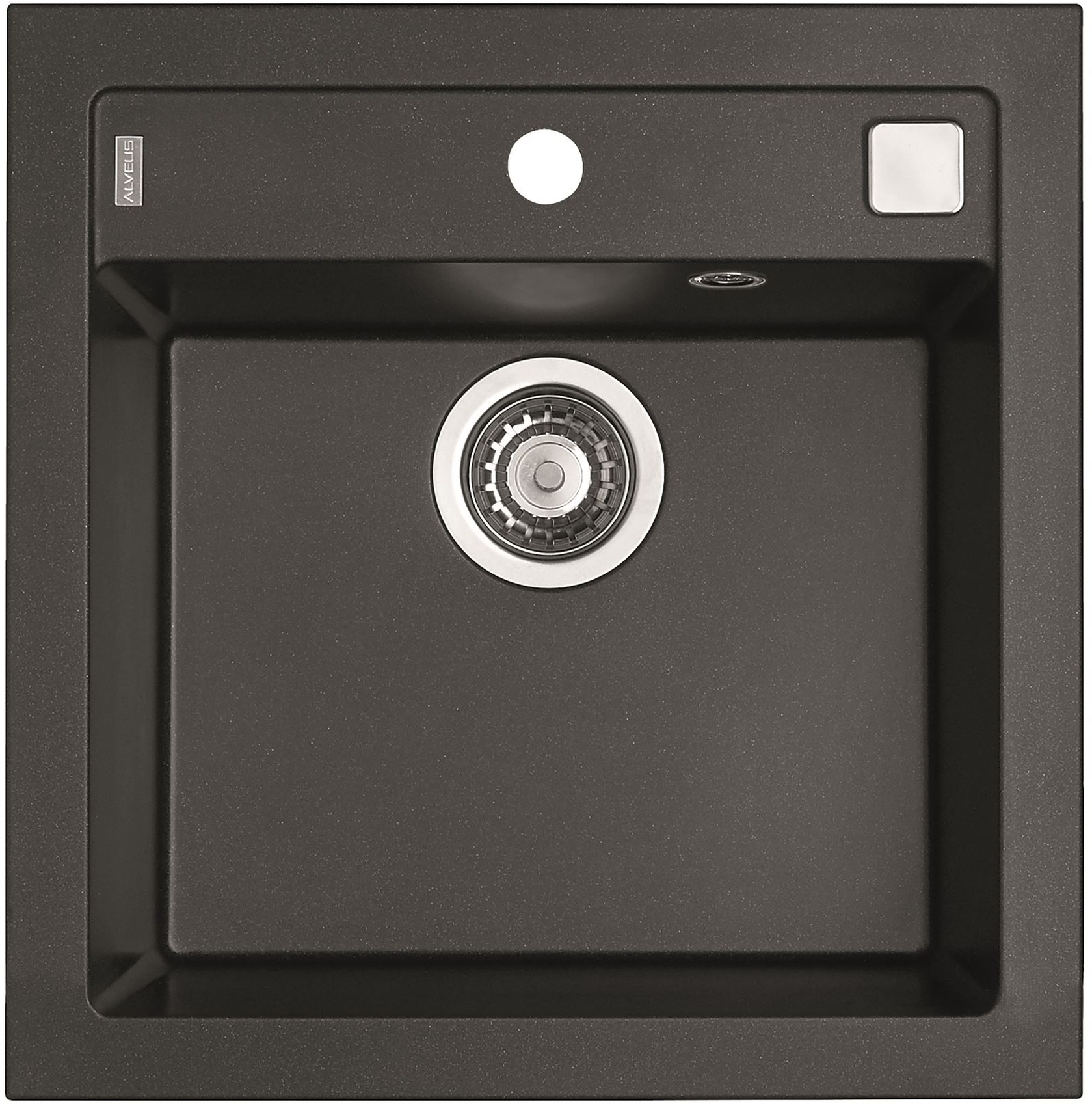 Alveus Formic évier en granit 52x51 cm noir 4402005
