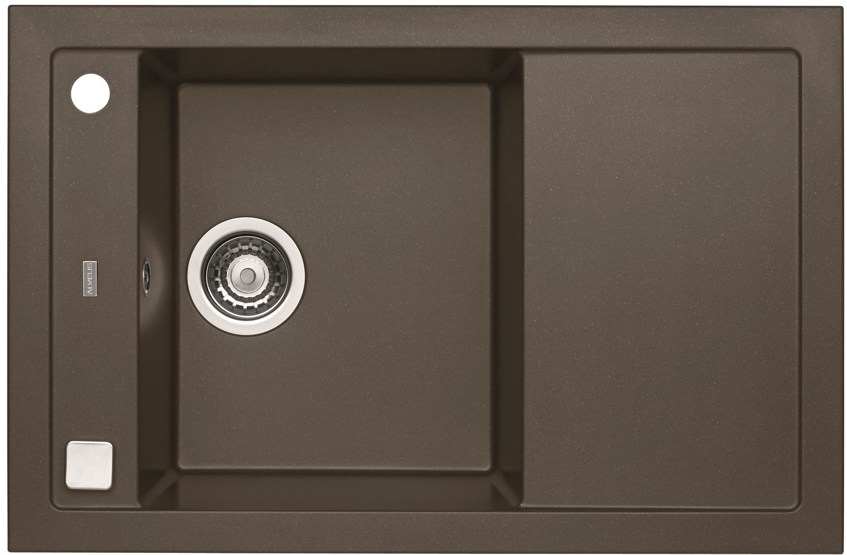 Alveus Formic évier en granit 76x50 cm marron 4403003