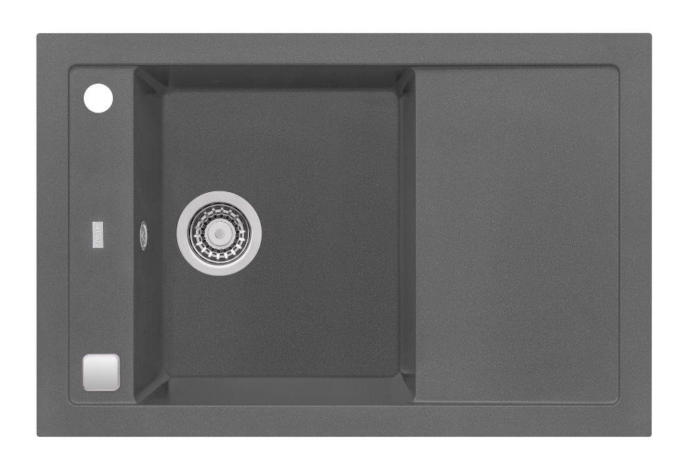 Alveus Formic évier en granit 76x50 cm gris/graphite/onyx 4403004