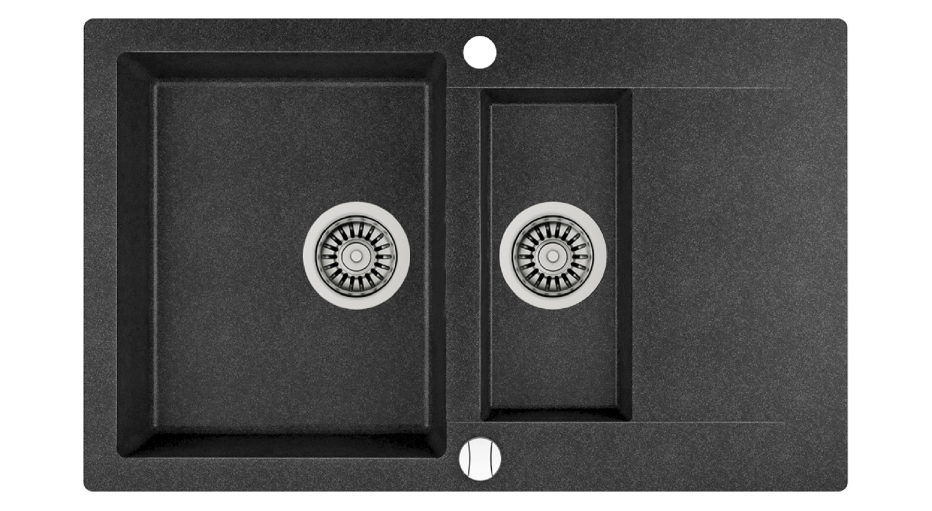 Teka Clivo évier en granit 80x49.5 cm gris/graphite/onyx 40148020
