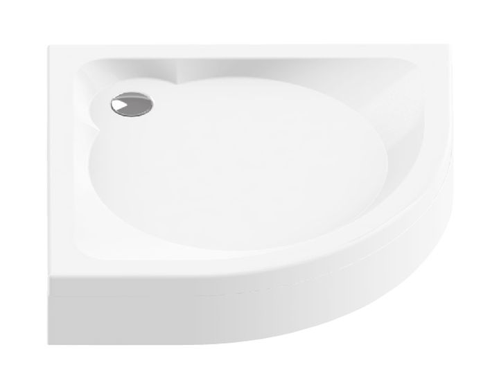 New Trendy Cantare receveur de douche semi-circulaire 100x100 cm blanc B-0254