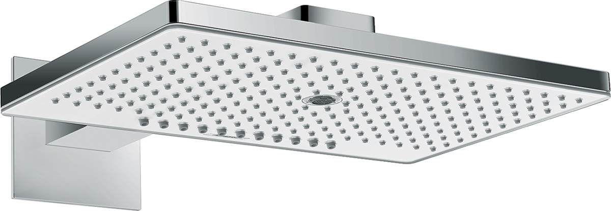 Hansgrohe Rainmaker Select douche à effet de pluie 46.6x30 cm rectangulaire chrome-blanc 24007400