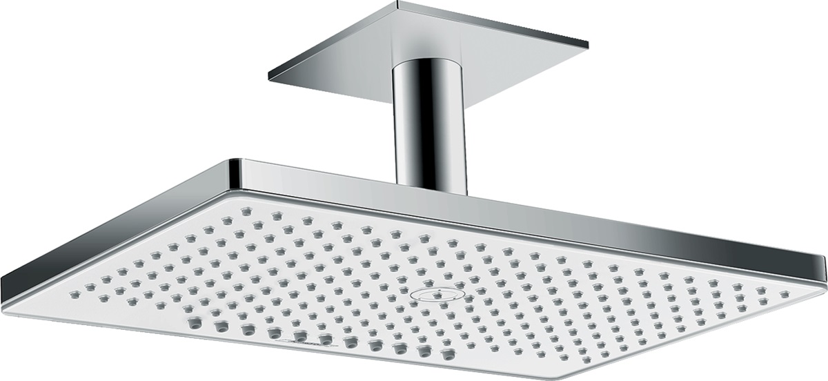Hansgrohe Rainmaker Select douche à effet de pluie 46.6x30 cm rectangulaire chrome-blanc 24014400