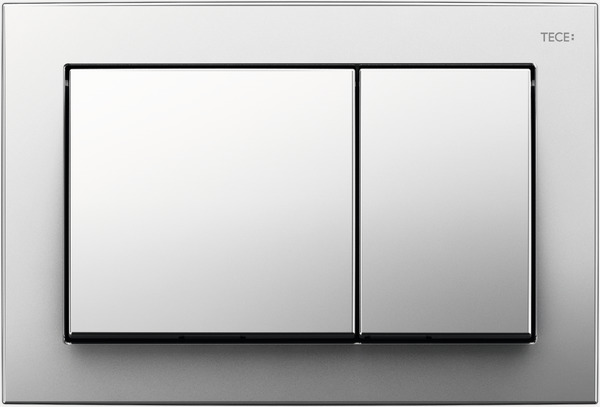 Tece Base bouton de chasse d'eau pour WC chrome brillant 9.240.701