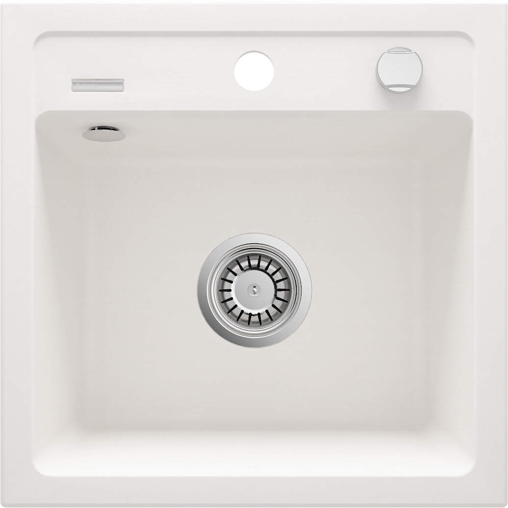 Deante Zorba évier en granit 44x44 cm blanc ZQZ_A103
