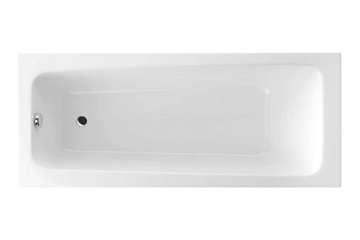 Excellent Ava baignoire rectangulaire 170x70.5 cm blanc WAEX.AVA17WH