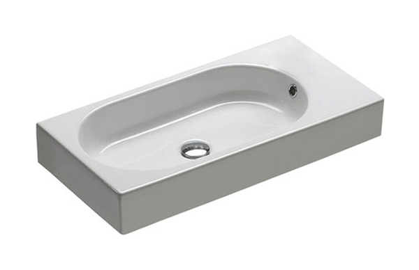 Hatria Area lavabo 70x35 cm rectangulaire classique blanc Y0W901