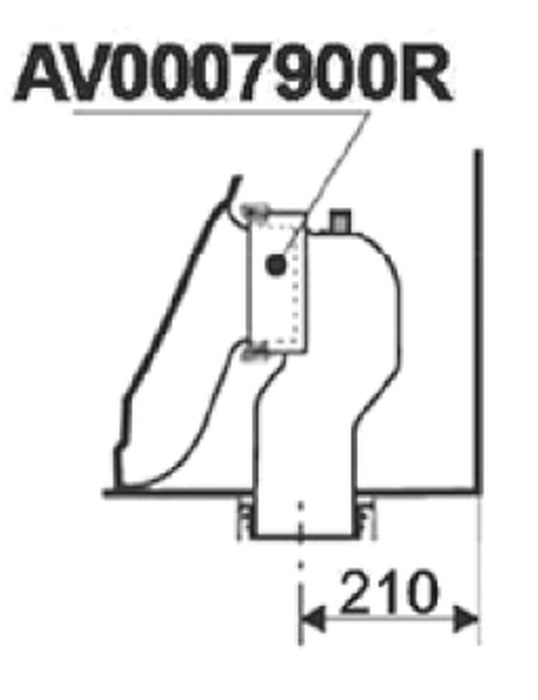 Roca coude de tuyauterie AV0007900R