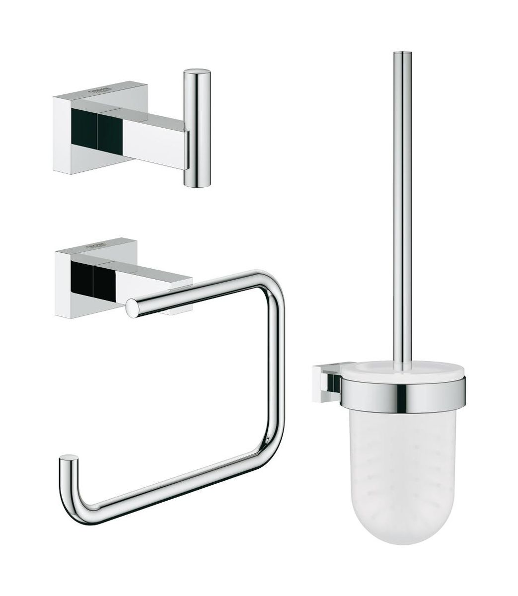 Grohe Essentials kit d'accessoires 3 en 1 StarLight Chrome 40757001