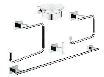 Grohe Essentials ensemble d'accessoires 5 en 1 StarLight Chrome 40758001