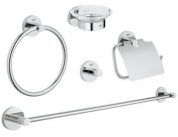 Grohe Essentials ensemble d'accessoires 5 en 1 StarLight Chrome 40344001