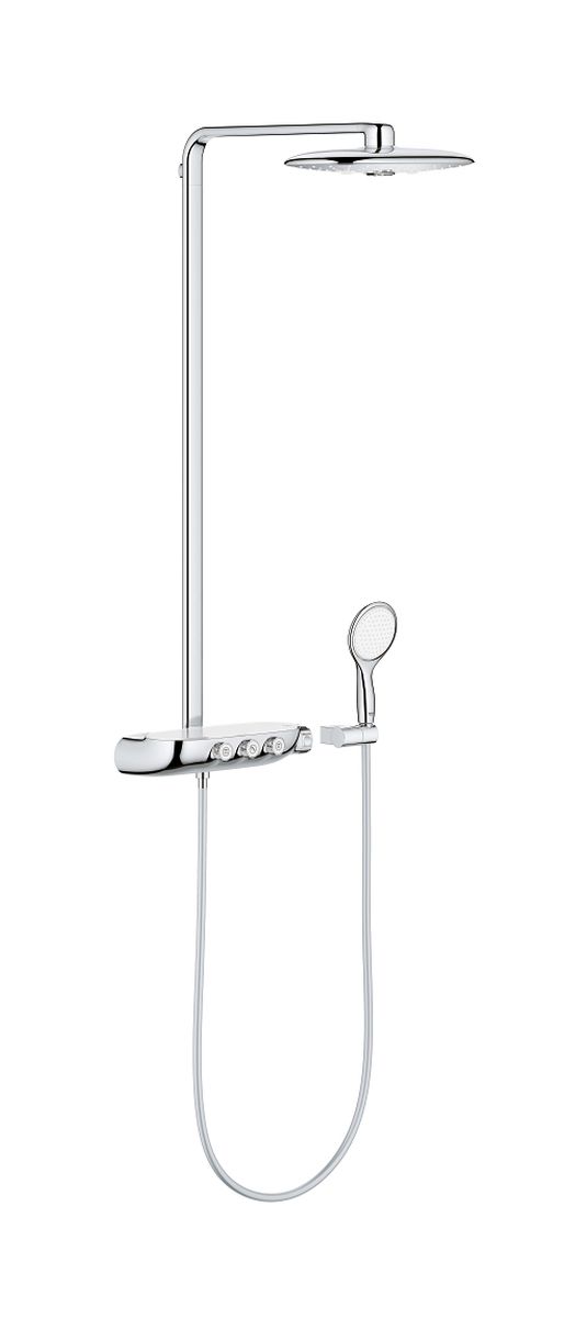 Grohe SmartControl ensemble de douche mural avec thermostat oui StarLight Chrome 26250000