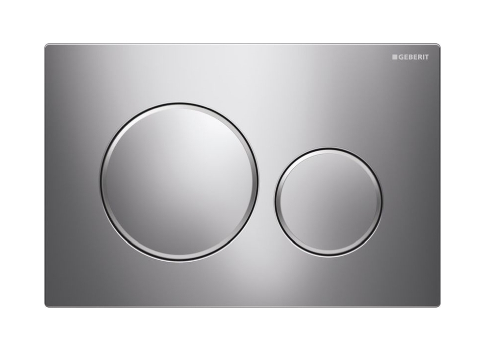 Geberit Sigma bouton de chasse d'eau pour WC chrome brillant-chrome mat 115.882.KH.1