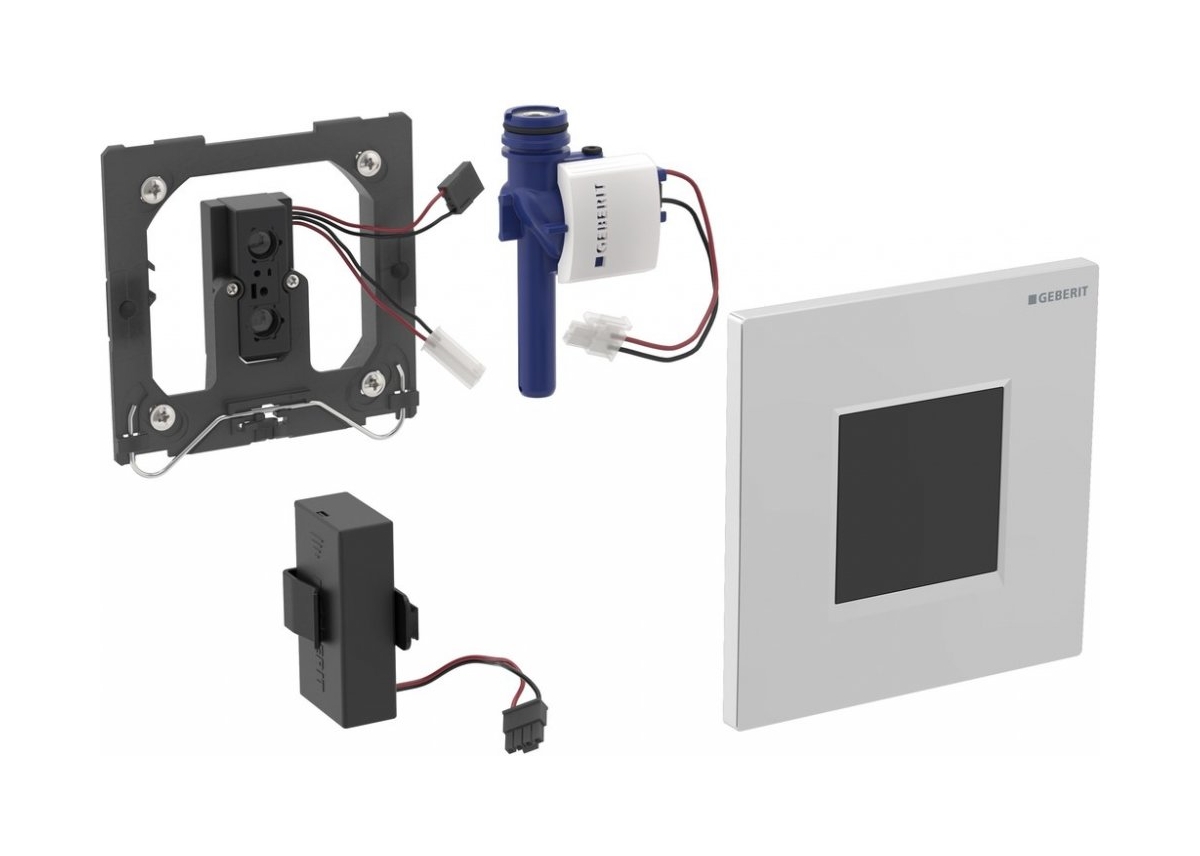 Geberit bouton de chasse d'eau pour urinoir chrome mat 116.037.KX.1