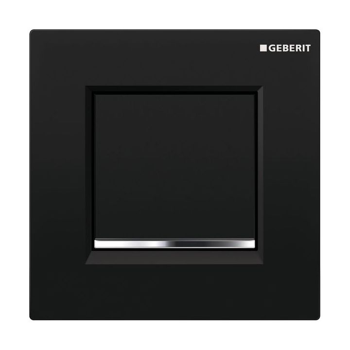 Geberit Typ 20 bouton de chasse d'eau pour urinoir chrome brillant-noir 116.017.KM.1