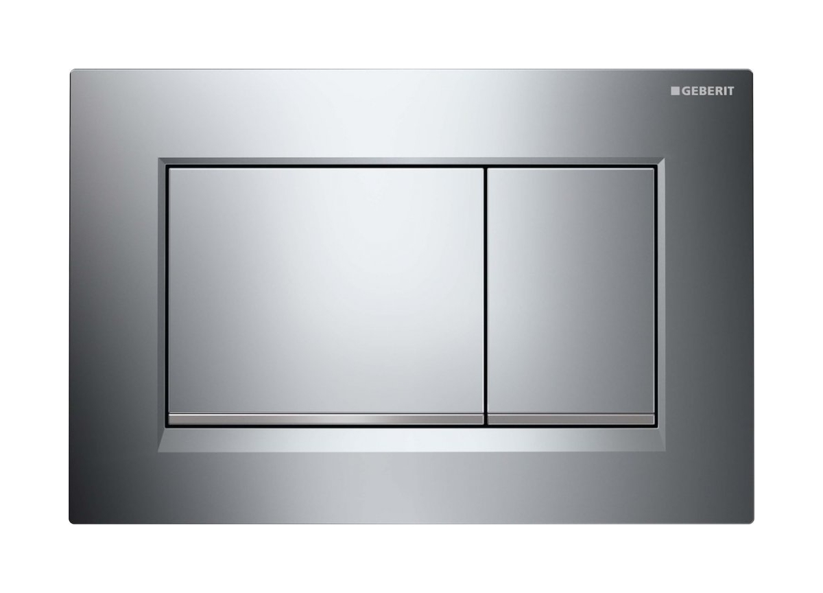 Geberit Sigma20 bouton de chasse d'eau pour WC chrome brillant-chrome mat 115.883.KH.1