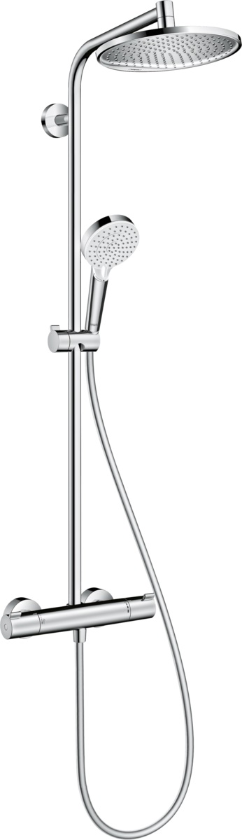 Hansgrohe Crometta ensemble de douche mural avec thermostat chrome 27268000