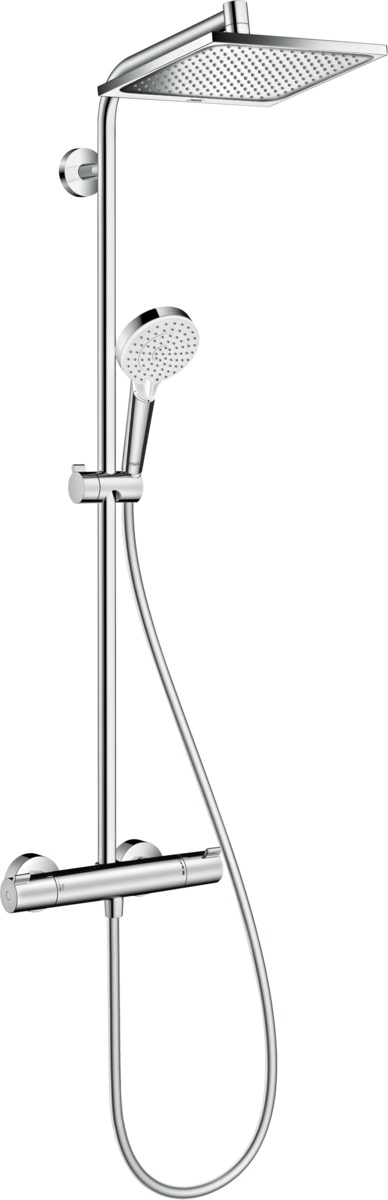 Hansgrohe Crometta ensemble de douche mural avec thermostat chrome 27281000